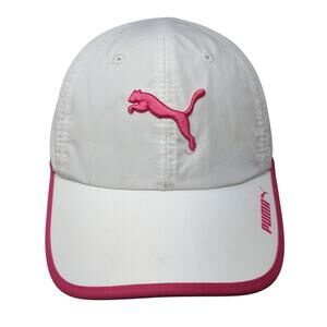 Puma Snapback Baseball Cap White One Size Adjustable Embroidered Vented Holes